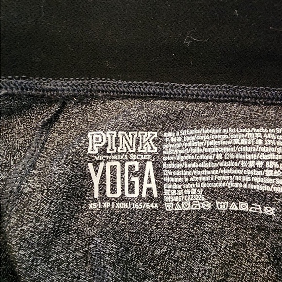 victoria secret PINK yoga pants black size xs - Picture 4 of 4